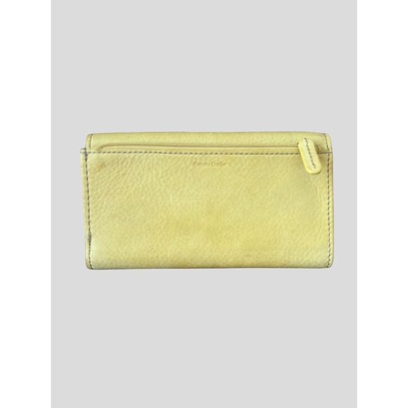 Fossil Floral Leather Canvas Handbag Purse With Leather Wallet Lot - Picture 10 of 16